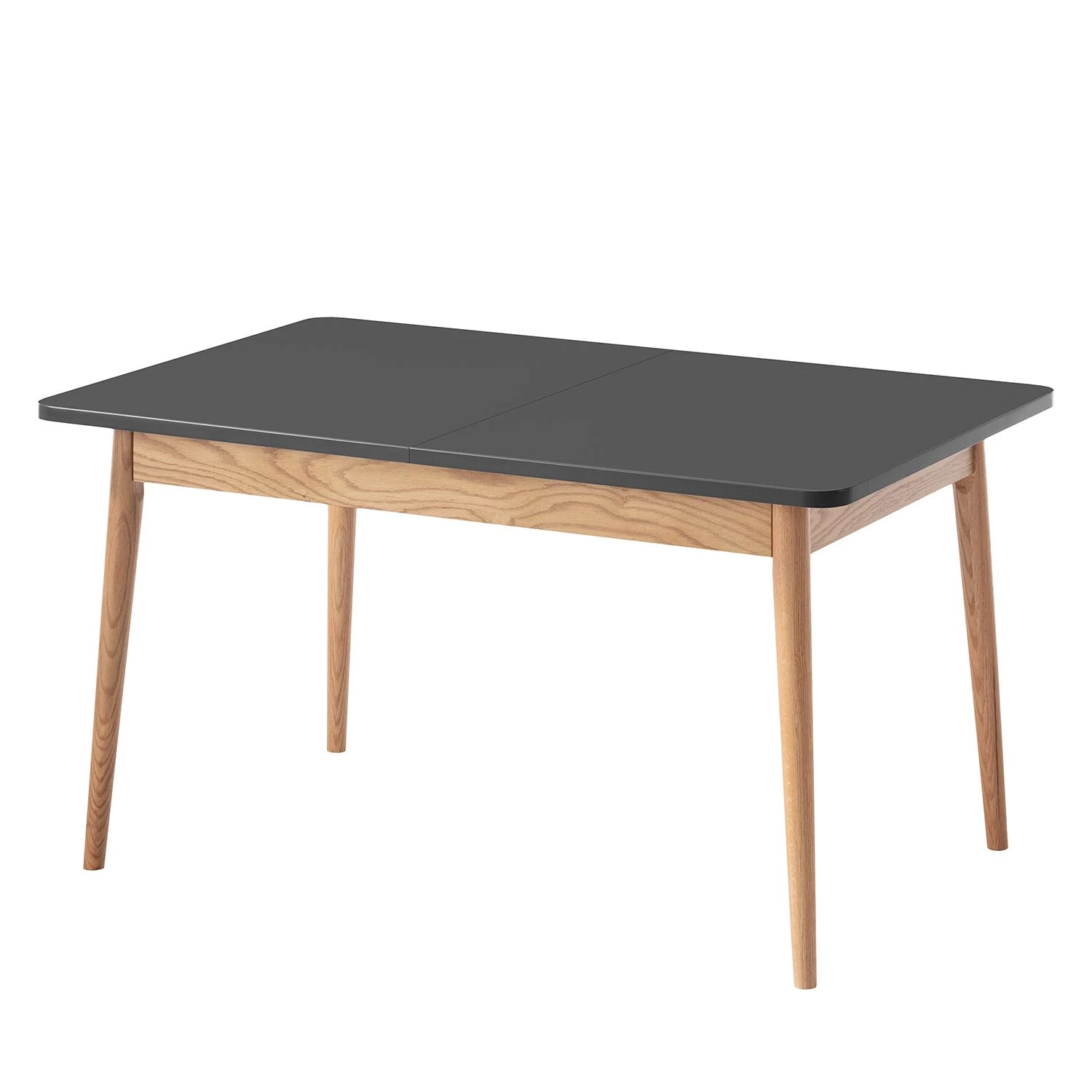 Mørteens Table Lindholm - (extensible) - Partiellement en chêne massif - Gris 1 Mørteens Table Lindholm - (extensible) - Partiellement en chêne massif - Gris