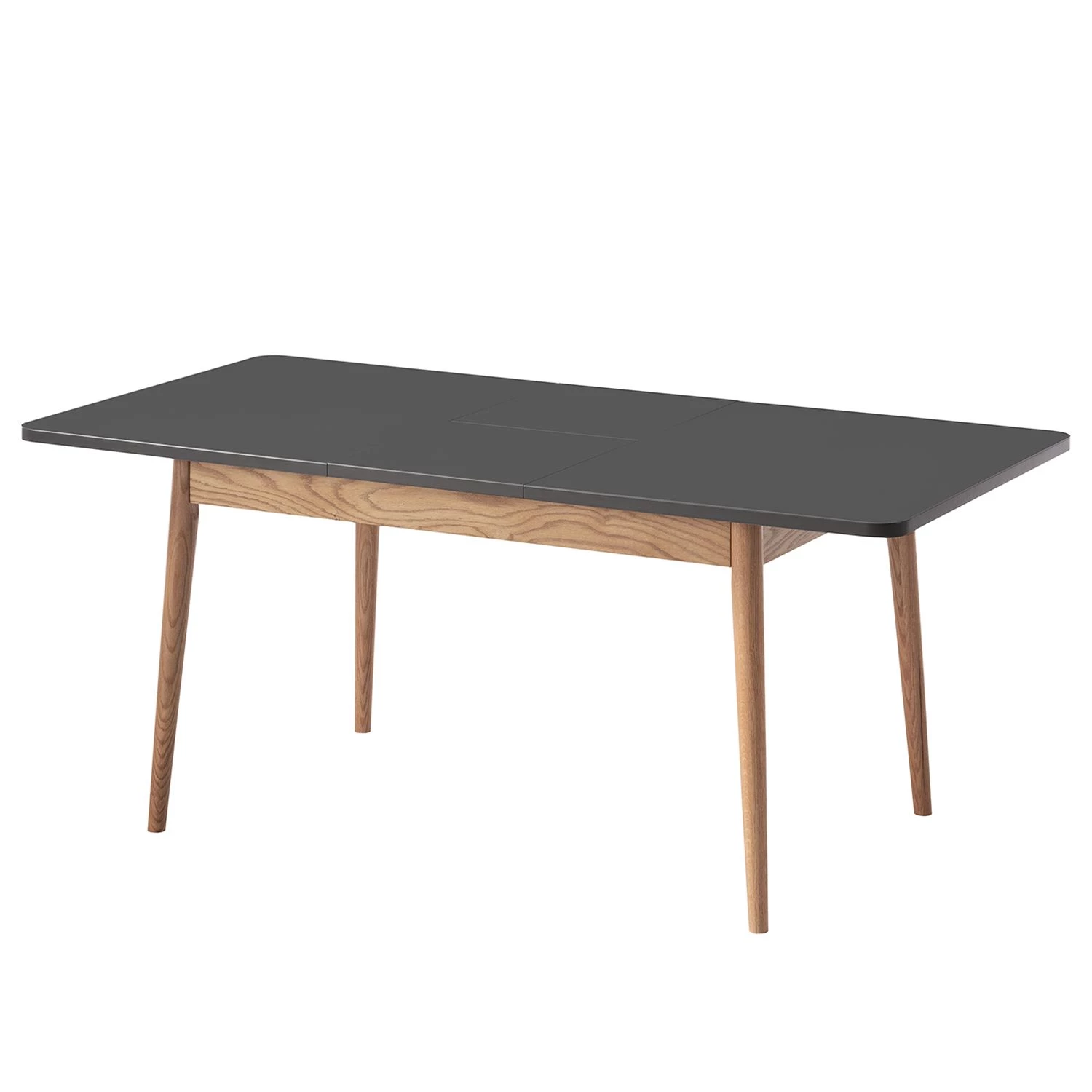 Mørteens Table Lindholm - (extensible) - Partiellement en chêne massif - Gris 5 Mørteens Table Lindholm - (extensible) - Partiellement en chêne massif - Gris – Image 5