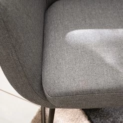 Mørteens Chaise à accoudoirs Nicholas IV - Tissu / Métal - Granit / gris-brun antique -Meubles de salle à manger Soldes Magasin 1000112681 201008 06225800193 DETAILS P000000001000112681