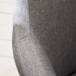 Mørteens Chaise à accoudoirs Nicholas IV - Tissu / Métal - Granit / gris-brun antique -Meubles de salle à manger Soldes Magasin 1000112681 201008 06230000195 DETAILS P000000001000112681