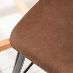 Ars manufacti Chaises de bar Pohang (lot de 2) - Imitation cuir / Métal - Marron / noir 18 Ars manufacti Chaises de bar Pohang (lot de 2) - Imitation cuir / Métal - Marron / noir -Meubles de salle à manger Soldes Magasin 1000114116 180927 17554918 GALLERYIMAGES P000000001000114116