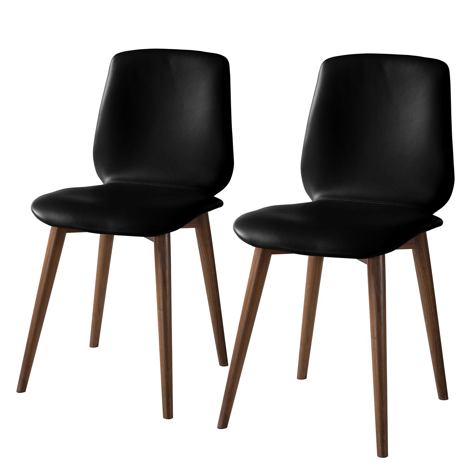 Studio Copenhagen Chaises Wilga V (lot de 2) - Cuir véritable 1 Studio Copenhagen Chaises Wilga V (lot de 2) - Cuir véritable