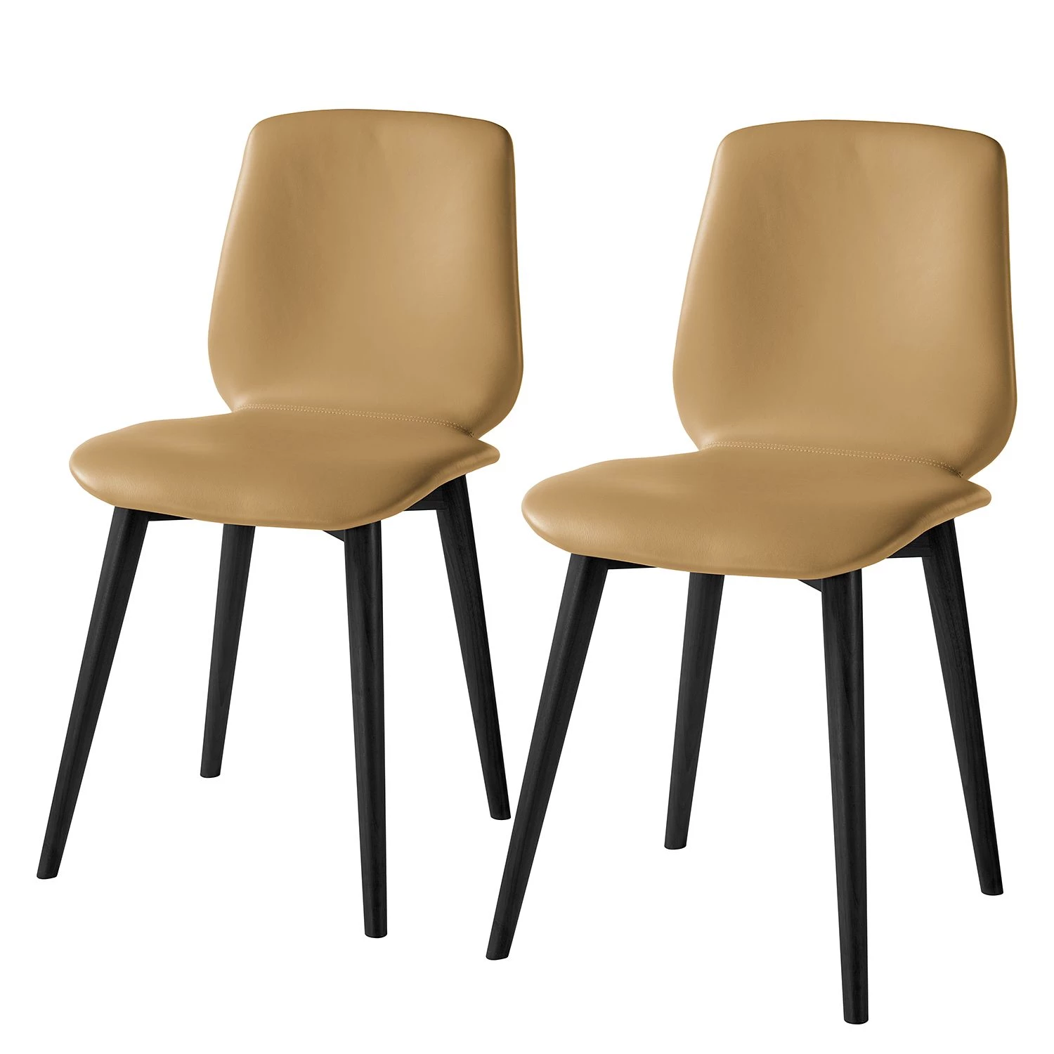 Studio Copenhagen Chaises Wilga IV (lot de 2) - Cuir véritable 1 Studio Copenhagen Chaises Wilga IV (lot de 2) - Cuir véritable