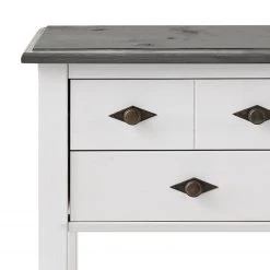 Maison Belfort Console Bergen I - Pin massif - Pin blanc / pin gris -Meubles de salle à manger Soldes Magasin 1000116690 211122 08322601488 DETAILS P000000001000116690