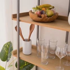 Ars manufacti Bibliothèque Dharai II - Placage en bois véritable / Métal - Chêne / Argenté 21 Ars manufacti Bibliothèque Dharai II - Placage en bois véritable / Métal - Chêne / Argenté -Meubles de salle à manger Soldes Magasin 1000117167 180912 12435808 GALLERYIMAGES P000000001000117167