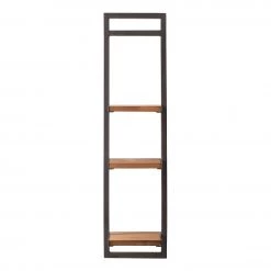 Ars manufacti Étagère murale Manchester - Acacia massif / Métal - Acacia / Anthracite - 22 x 85 cm -Meubles de salle à manger Soldes Magasin 1000117172 030 GALLERYIMAGES P000000001000117172