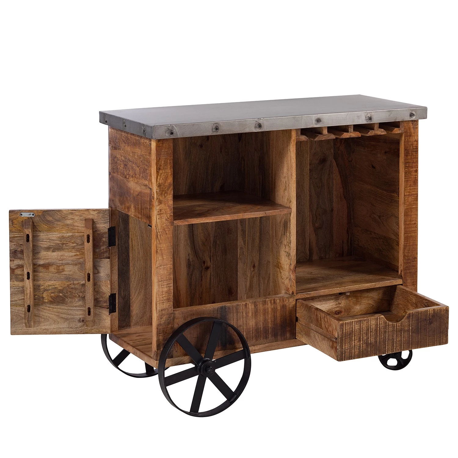 Ars manufacti Bar Kandar - Manguier massif / Métal - Manguier / Argenté 7 Ars manufacti Bar Kandar - Manguier massif / Métal - Manguier / Argenté – Image 7