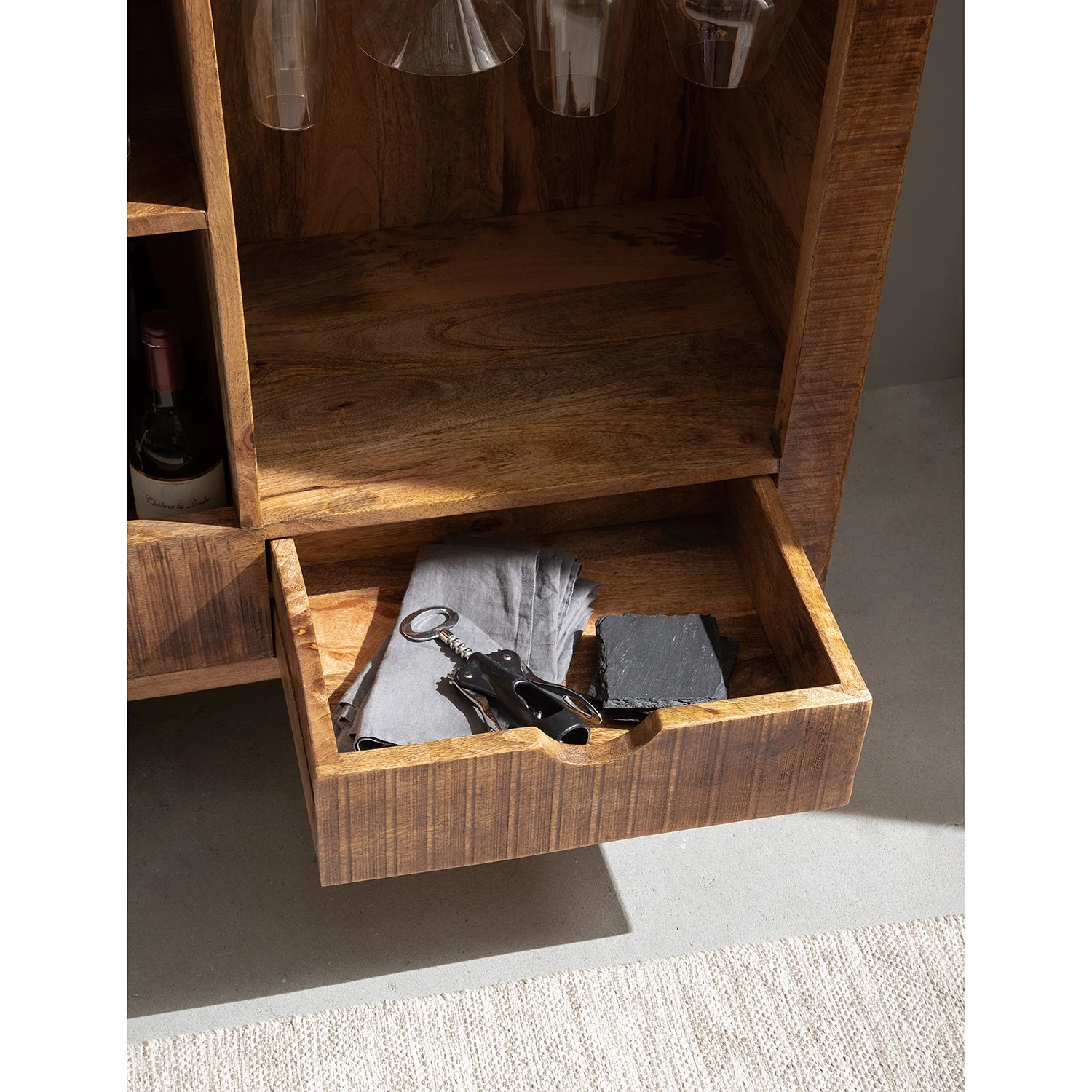 Ars manufacti Bar Kandar - Manguier massif / Métal - Manguier / Argenté 17 Ars manufacti Bar Kandar - Manguier massif / Métal - Manguier / Argenté – Image 17