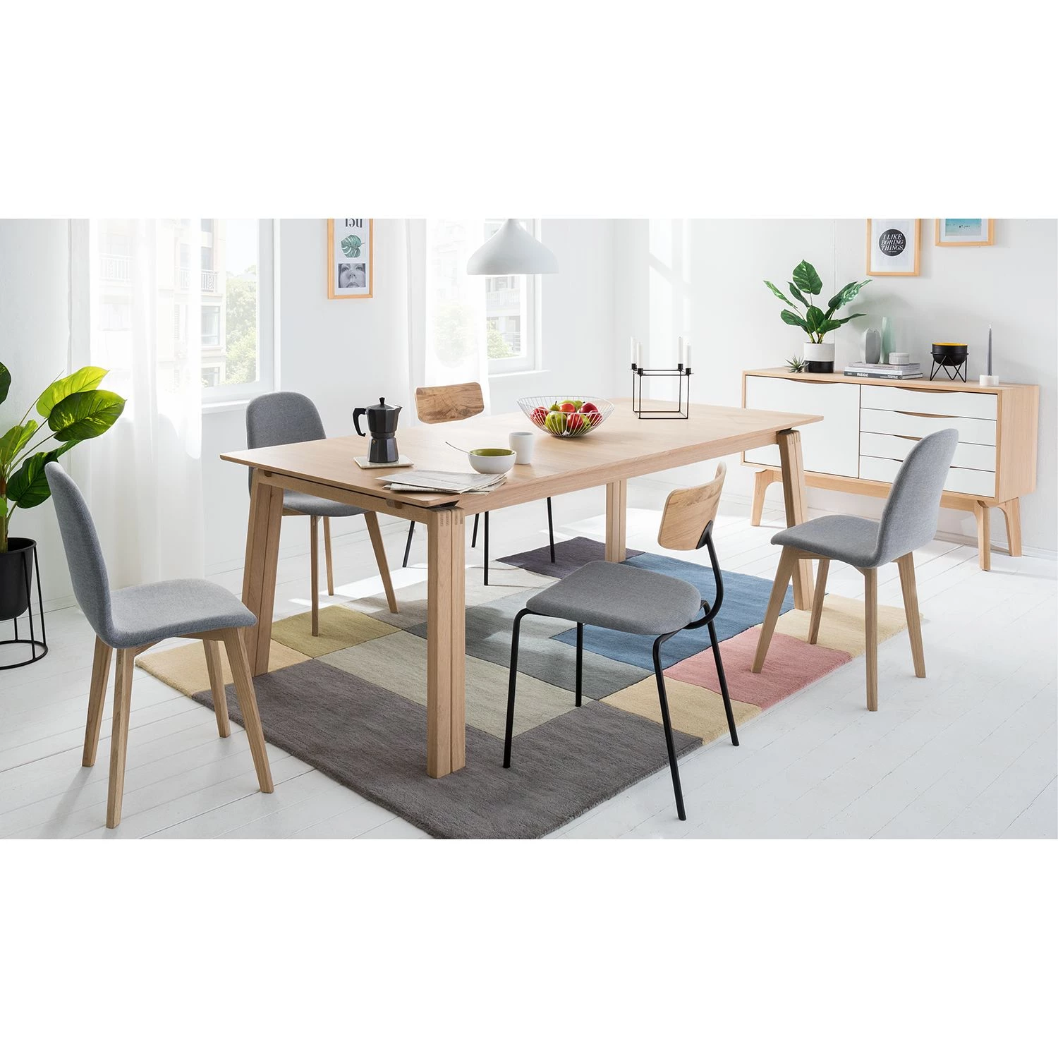 Studio Copenhagen Table extensible Liendo I - Partiellement en bois massif 2 Studio Copenhagen Table extensible Liendo I - Partiellement en bois massif – Image 2