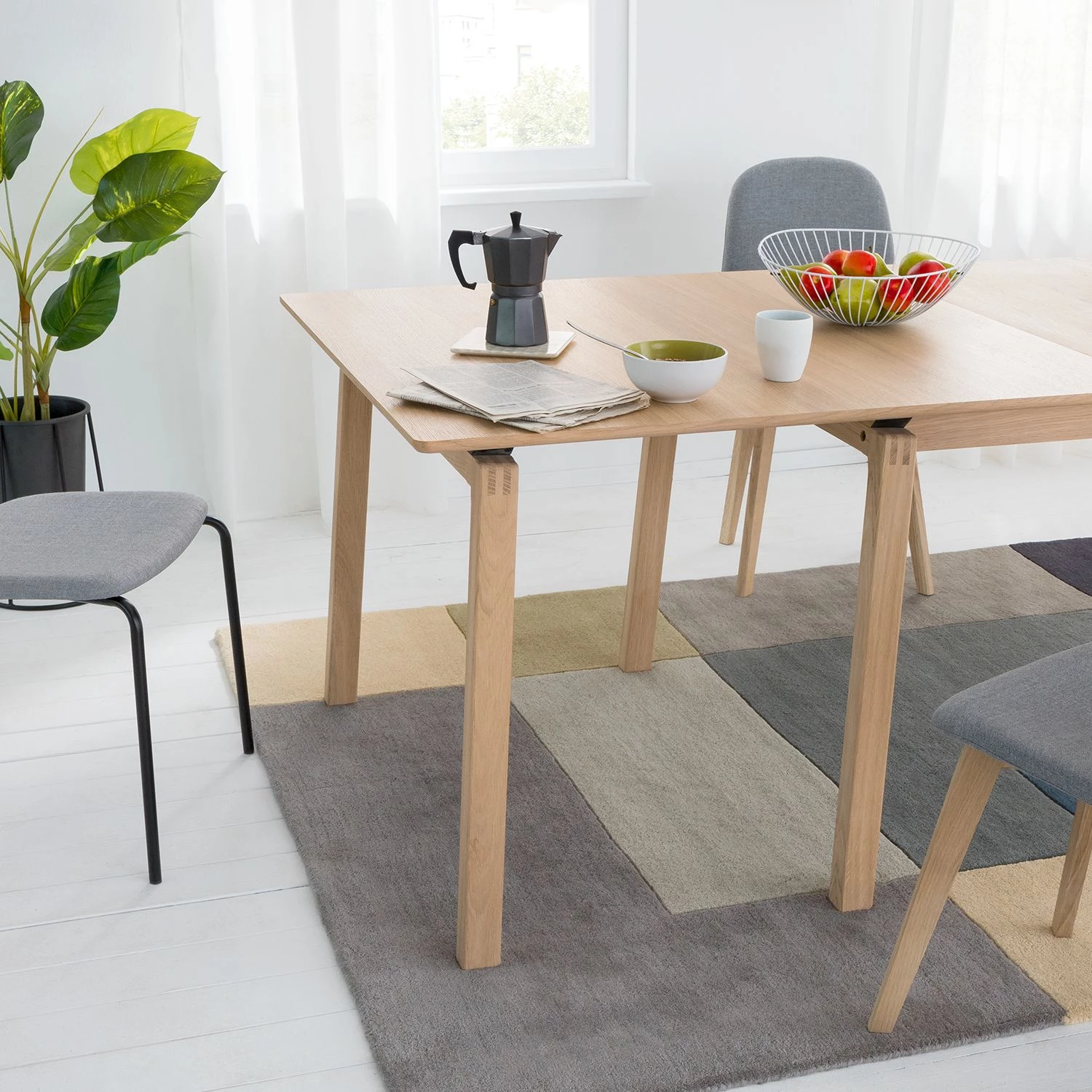 Studio Copenhagen Table extensible Liendo I - Partiellement en bois massif 9 Studio Copenhagen Table extensible Liendo I - Partiellement en bois massif – Image 9