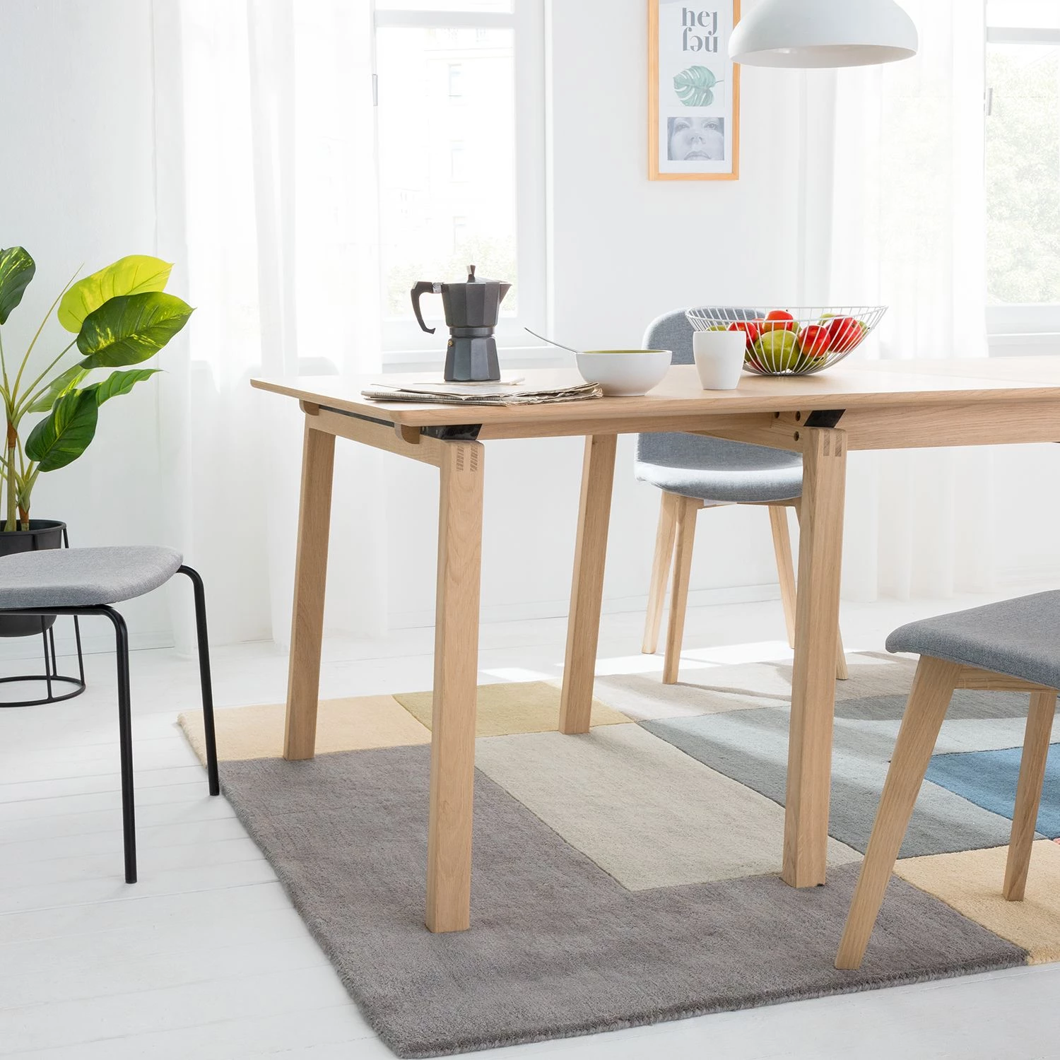Studio Copenhagen Table extensible Liendo I - Partiellement en bois massif 10 Studio Copenhagen Table extensible Liendo I - Partiellement en bois massif – Image 10
