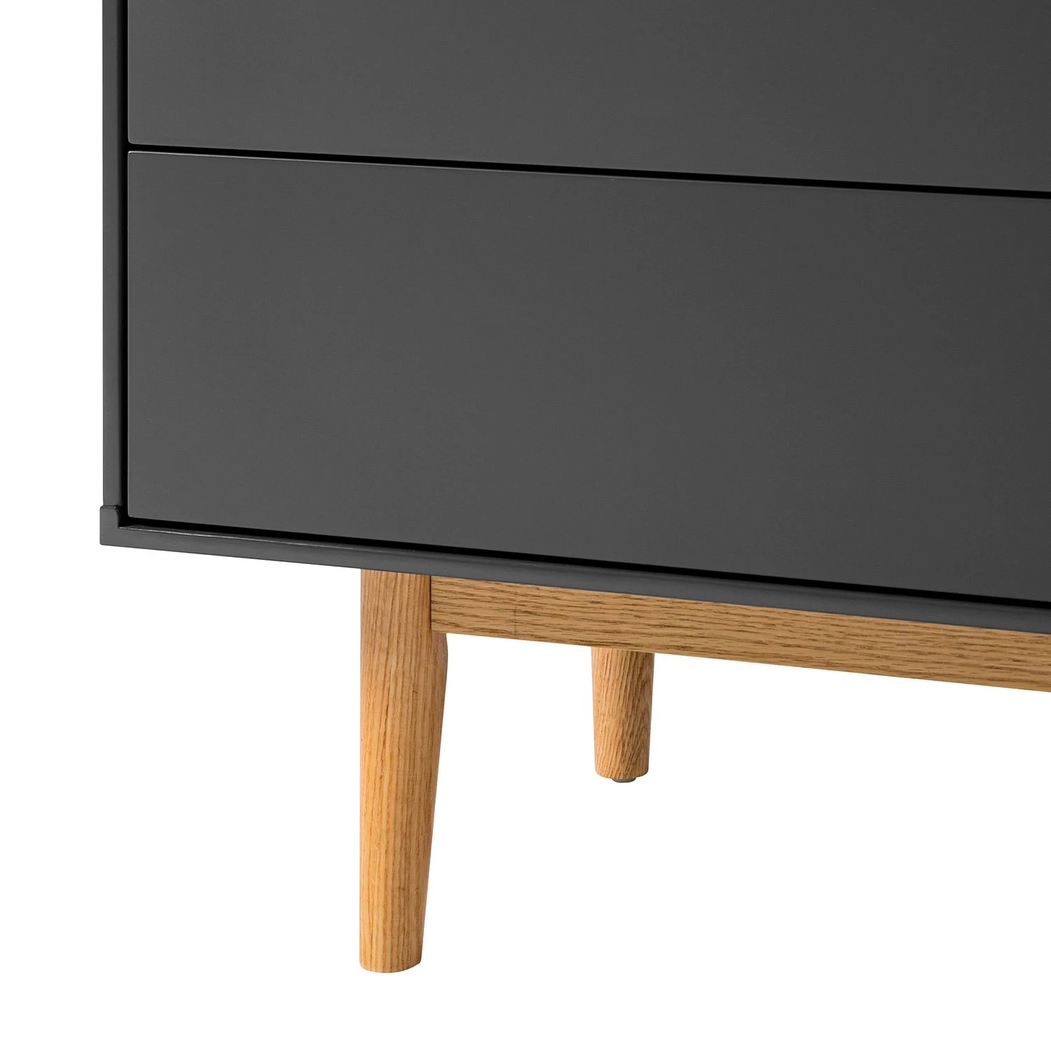 Mørteens Commode Lindholm I - Partiellement en chêne massif - Gris 6 Mørteens Commode Lindholm I - Partiellement en chêne massif - Gris – Image 6