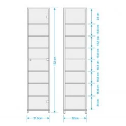 Fredriks Vitrine Exhibit II - Argenté -Meubles de salle à manger Soldes Magasin 1000121913 30 GALLERYIMAGES P000000001000121913