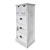 Maison Belfort Commode Nadi I - Partiellement en paulownia massif - Blanc cassé - 86 cm