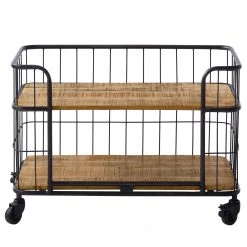 Ars manufacti Étagère Namber II - Manguier massif / Métal - Manguier / Noir -Meubles de salle à manger Soldes Magasin 1000122518 201008 06182500002 DETAILS P000000001000122518