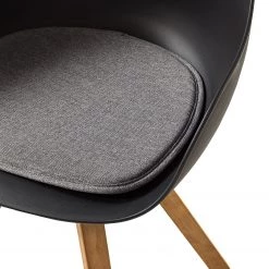 Mørteens Chaises à accoudoirs Skelde I - Matière plastique / Hévéa massif - Noir - Lot de 2 -Meubles de salle à manger Soldes Magasin 1000123392 201008 06234700224 DETAILS P000000001000123392