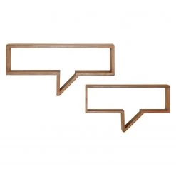 Ars Natura Tablettes Murale Dumka (lot de 2) - Acacia massif