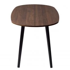 Mørteens Table Gjora II - Partiellement en hévéa massif - Imitation noyer -Meubles de salle à manger Soldes Magasin 1000123457 200325 14501800004 DETAILS P000000001000123457