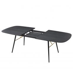 Studio Copenhagen Table extensible Moyo - Placage Chêne/ Métal - Chêne noir / Noir -Meubles de salle à manger Soldes Magasin 1000123490 190131 15480600013 GALLERYIMAGES P000000001000123490