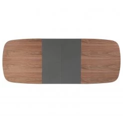 Studio Copenhagen Table extensible Rogo - Placage en noyer / Métal - Noyer / Noir -Meubles de salle à manger Soldes Magasin 1000123491 190705 12041000005 DETAILS P000000001000123491