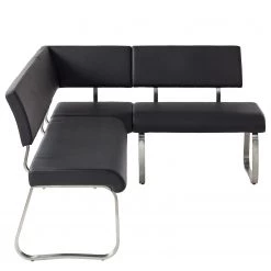 Fredriks Banquette d'angle Marco - Imitation cuir - Noir -Meubles de salle à manger Soldes Magasin 1000123533 200702 13555000044 DETAILS P000000001000123533