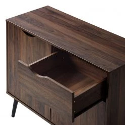 Mørteens Commode Gjora I - Partiellement en hévéa massif - Noyer -Meubles de salle à manger Soldes Magasin 1000123695 190201 15492000008 GALLERYIMAGES P000000001000123695