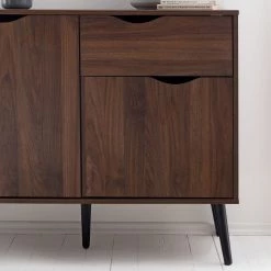 Mørteens Commode Gjora I - Partiellement en hévéa massif - Noyer -Meubles de salle à manger Soldes Magasin 1000123695 190325 11253100010 GALLERYIMAGES P000000001000123695