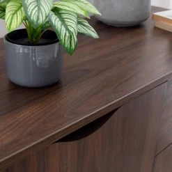 Mørteens Commode Gjora I - Partiellement en hévéa massif - Noyer -Meubles de salle à manger Soldes Magasin 1000123695 190325 11253100011 GALLERYIMAGES P000000001000123695