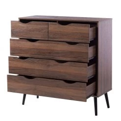 Mørteens Commode Gjora II - Partiellement en hévéa massif - Noyer -Meubles de salle à manger Soldes Magasin 1000123696 190131 07360200014 GALLERYIMAGES P000000001000123696