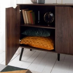 Mørteens Enfilade Gjora - Partiellement en hévéa massif - Noyer -Meubles de salle à manger Soldes Magasin 1000123698 190325 11253100015 GALLERYIMAGES P000000001000123698