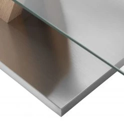 Fredriks Table basse Bleik - Verre de sécurité / Acier inoxydable - Imitation chêne / Argenté 17 Fredriks Table basse Bleik - Verre de sécurité / Acier inoxydable - Imitation chêne / Argenté -Meubles de salle à manger Soldes Magasin 1000123772 190206 17223000027 GALLERYIMAGES P000000001000123772