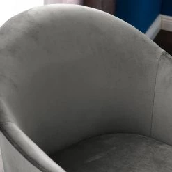 Mørteens Chaise à accoudoirs Hallund II - Velours / Hévéa massif - Noir - Gris -Meubles de salle à manger Soldes Magasin 1000123817 190326 13193500009 GALLERYIMAGES P000000001000123817