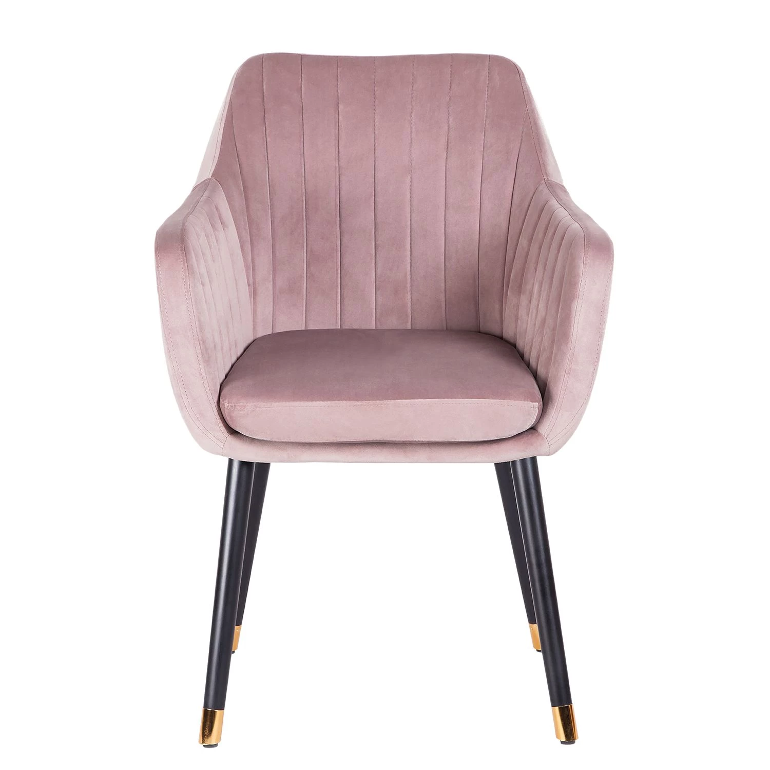 Jack & Alice Chaise avec accoudoirs Leezy G - Chêne massif / Velours - Rose vieilli / Noir 5 Jack & Alice Chaise avec accoudoirs Leezy G - Chêne massif / Velours - Rose vieilli / Noir – Image 5