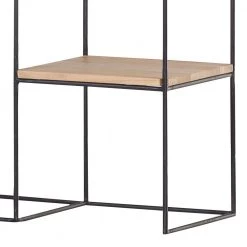 Red Living Étagère Soltas - Acacia massif / Métal - Acacia / Noir -Meubles de salle à manger Soldes Magasin 1000124007 180803 14033054 GALLERYIMAGES P000000001000124007