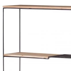 Red Living Étagère Soltas - Acacia massif / Métal - Acacia / Noir -Meubles de salle à manger Soldes Magasin 1000124007 180803 14033055 GALLERYIMAGES P000000001000124007