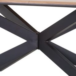 Ars manufacti Table Manki - Acacia massif / Métal - Acacia / Noir -Meubles de salle à manger Soldes Magasin 1000124038 180803 140332160 GALLERYIMAGES P000000001000124038