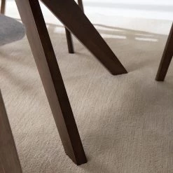 Mørteens Table Olson - Partiellement en hévéa massif - Noyer -Meubles de salle à manger Soldes Magasin 1000124055 190404 14122700006 GALLERYIMAGES P000000001000124055