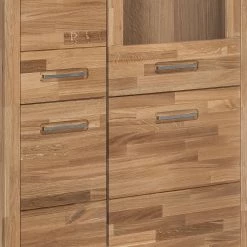 Ars Natura Armoire vitrine Majona (avec éclairage) - Chêne sauvage -Meubles de salle à manger Soldes Magasin 1000127100 180725 09471511 GALLERYIMAGES P000000001000127100