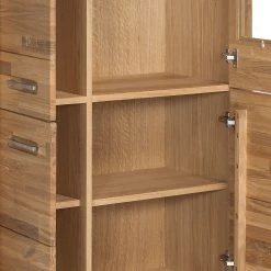 Ars Natura Armoire vitrine Majona (avec éclairage) - Chêne sauvage -Meubles de salle à manger Soldes Magasin 1000127100 180725 09471513 GALLERYIMAGES P000000001000127100