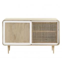 Norrwood Enfilade Gunnebo - Manguier massif - Manguier / Blanc -Meubles de salle à manger Soldes Magasin 1000127301 180810 15411906 GALLERYIMAGES P000000001000127301