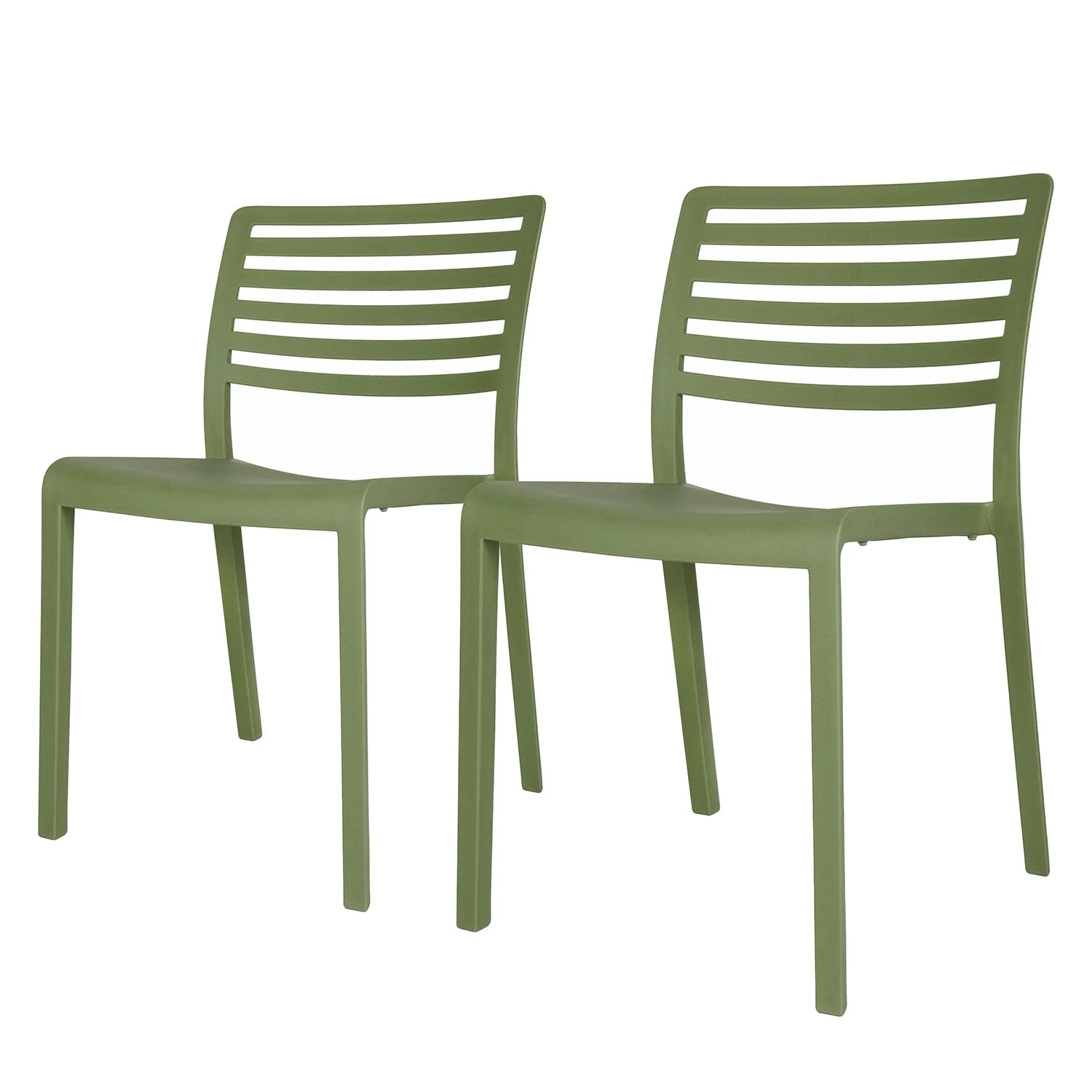 Blanke Design Chaises Lama (lot de 2) - Matière plastique - Vert pistache 1 Blanke Design Chaises Lama (lot de 2) - Matière plastique - Vert pistache