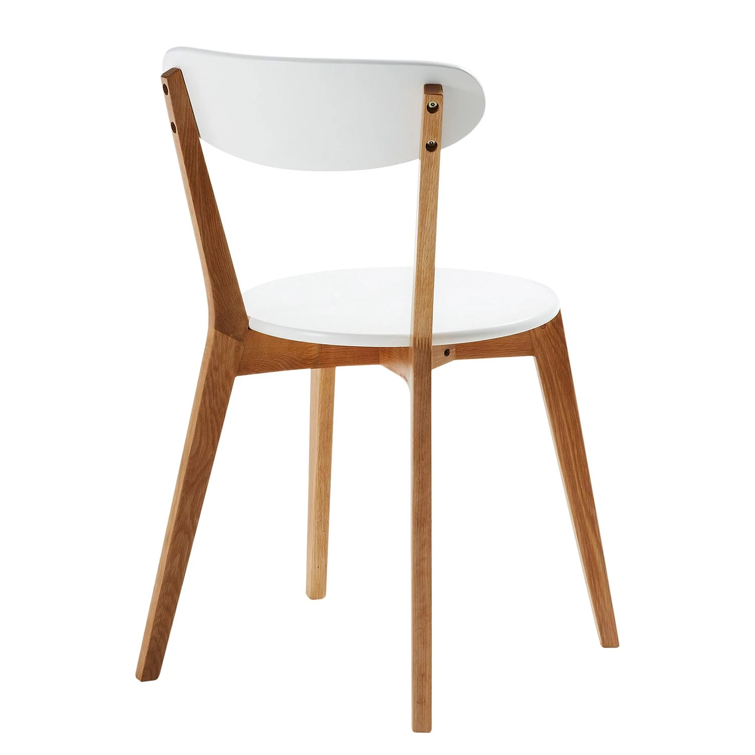 Norrwood Chaises Areia (lot de 2) - Partiellement en chêne massif - Blanc / Chêne 3 Norrwood Chaises Areia (lot de 2) - Partiellement en chêne massif - Blanc / Chêne – Image 3
