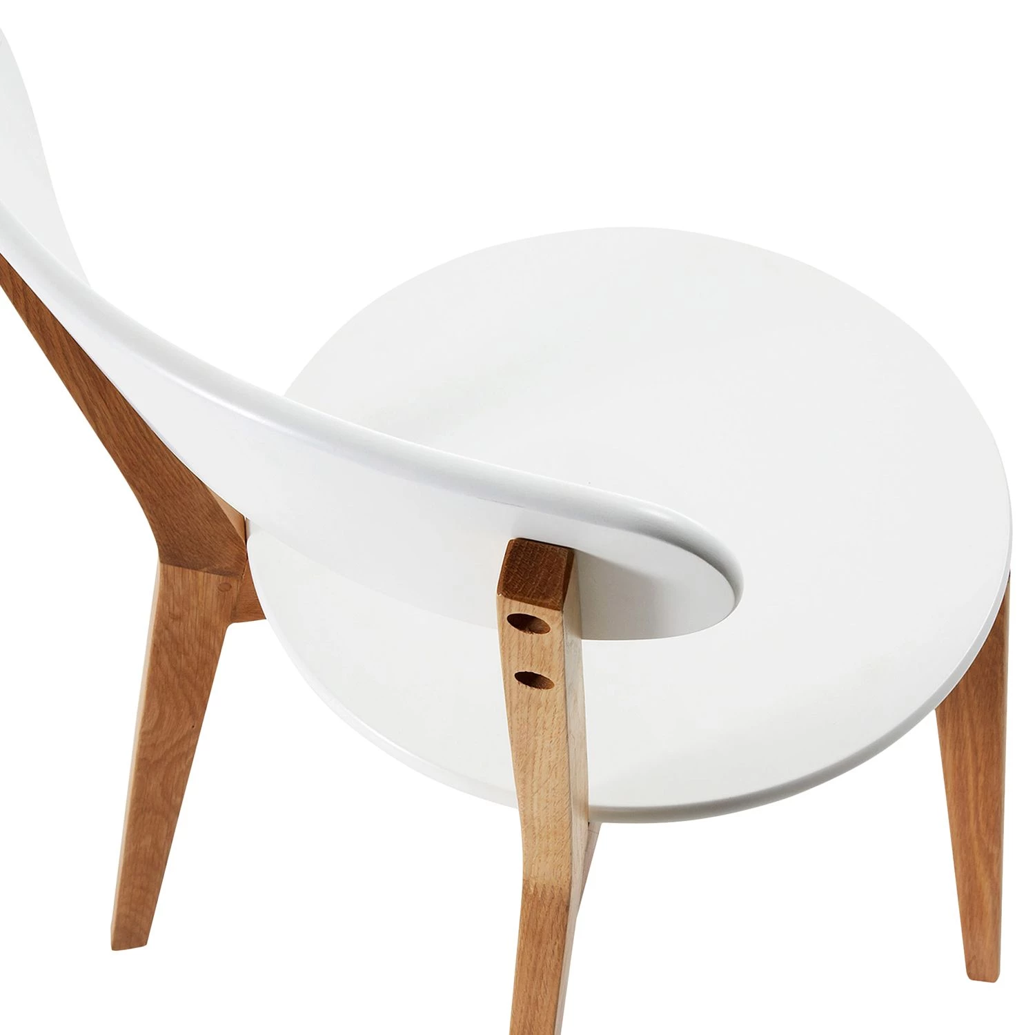 Norrwood Chaises Areia (lot de 2) - Partiellement en chêne massif - Blanc / Chêne 4 Norrwood Chaises Areia (lot de 2) - Partiellement en chêne massif - Blanc / Chêne – Image 4