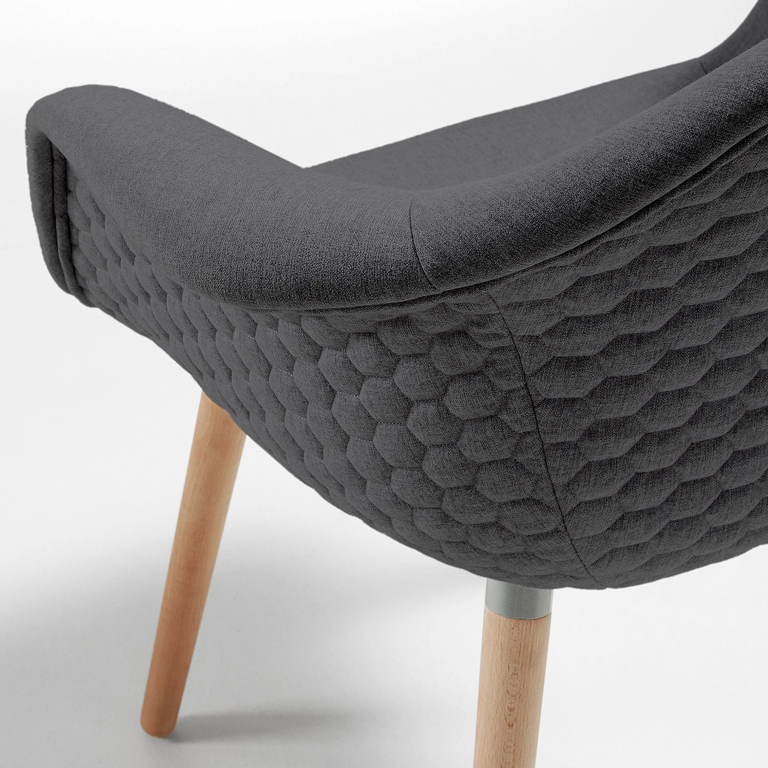 Norrwood Chaises à accoudoirs Kevya l (lot de 2) - Gris foncé 4 Norrwood Chaises à accoudoirs Kevya l (lot de 2) - Gris foncé – Image 4