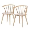 Norrwood Chaises Krise (lot de 2) - Hévéa