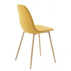 Norrwood Chaises capitonnées Yaren (lot de 4) - Jaune moutarde -Meubles de salle à manger Soldes Magasin 1000128786 180821 085054282 GALLERYIMAGES P000000001000128786