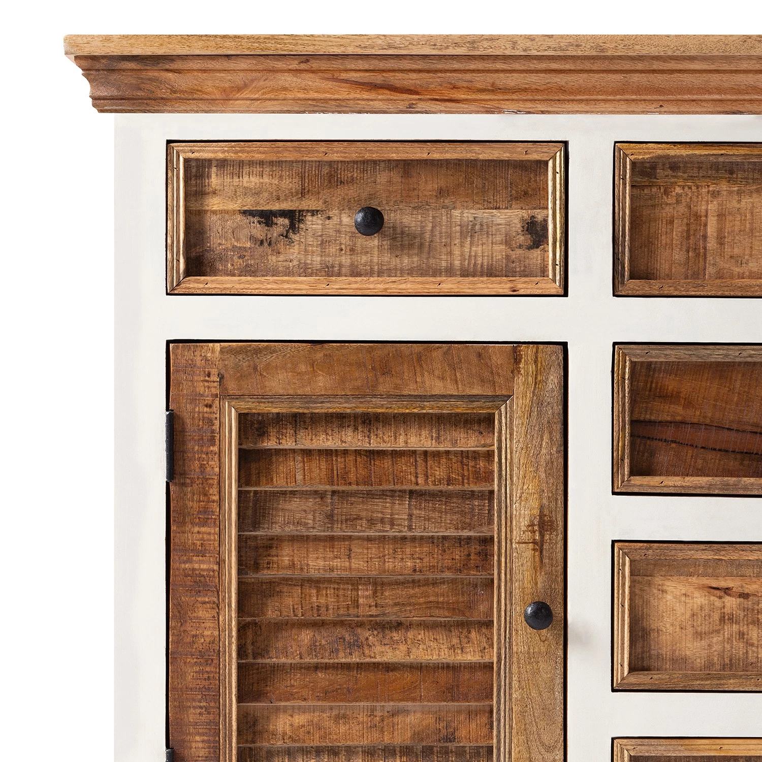 Maison Belfort Buffet Newhaven - Partiellement en manguier massif - Manguier / Blanc 8 Maison Belfort Buffet Newhaven - Partiellement en manguier massif - Manguier / Blanc – Image 8