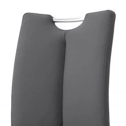 Loftscape Chaises cantilever Anamela I (lot de 2) - Imitation cuir / Acier inoxydable - Argenté - Gris -Meubles de salle à manger Soldes Magasin 1000129629 180906 07254903 GALLERYIMAGES P000000001000129629