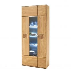 Naturoo Vitrine Vilela - Partiellement en chêne massif - Chêne Bianco / Imitation chêne Bianco