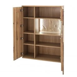 Naturoo Buffet haut Ristiina II - Partiellement en chêne massif - Chêne Bianco / Imitation chêne Bianco - Porte en verre à droite -Meubles de salle à manger Soldes Magasin 1000133728 181016 134107145 GALLERYIMAGES P000000001000133728